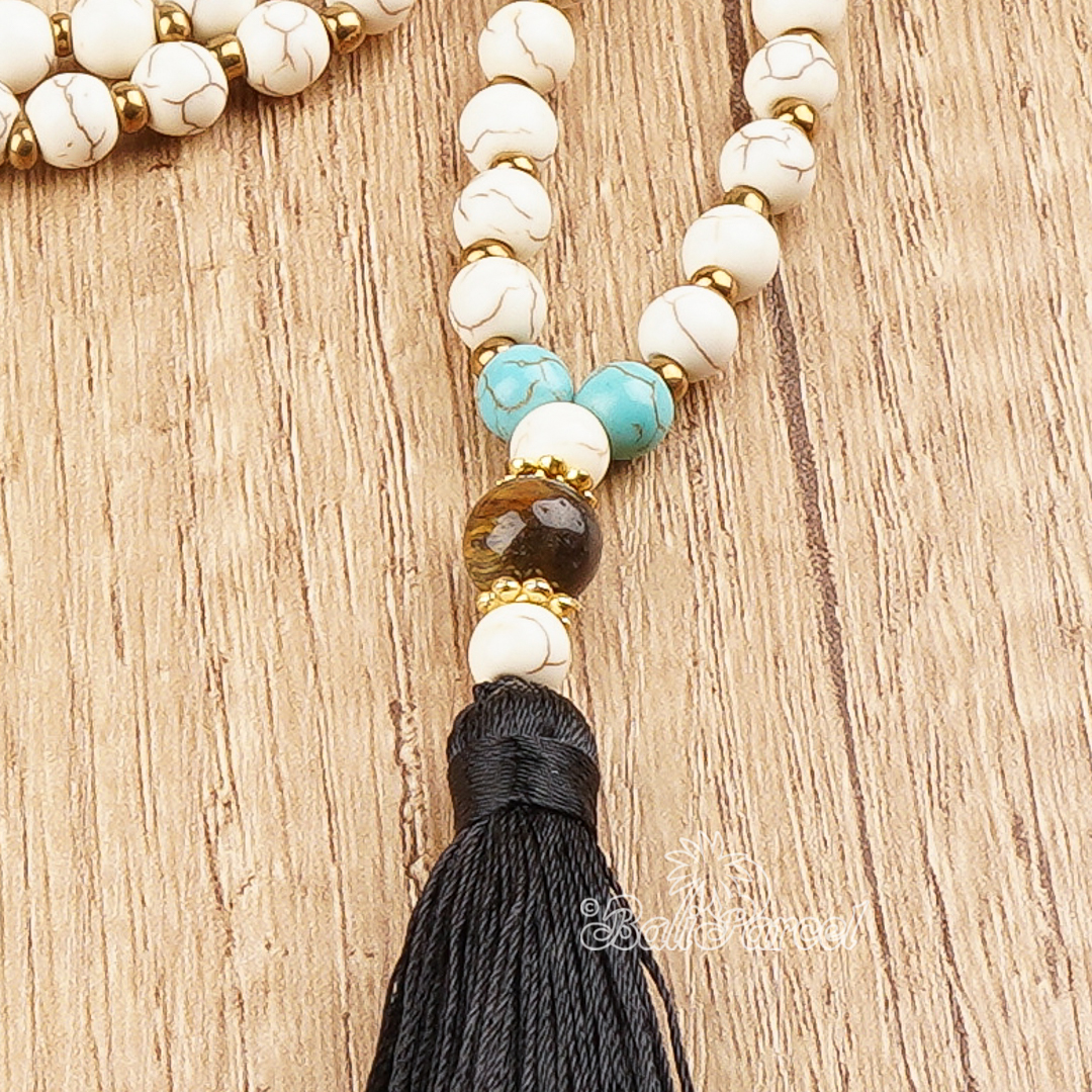 Cream Stone Necklace