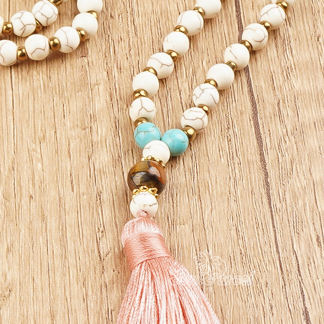 Cream Stone Necklace