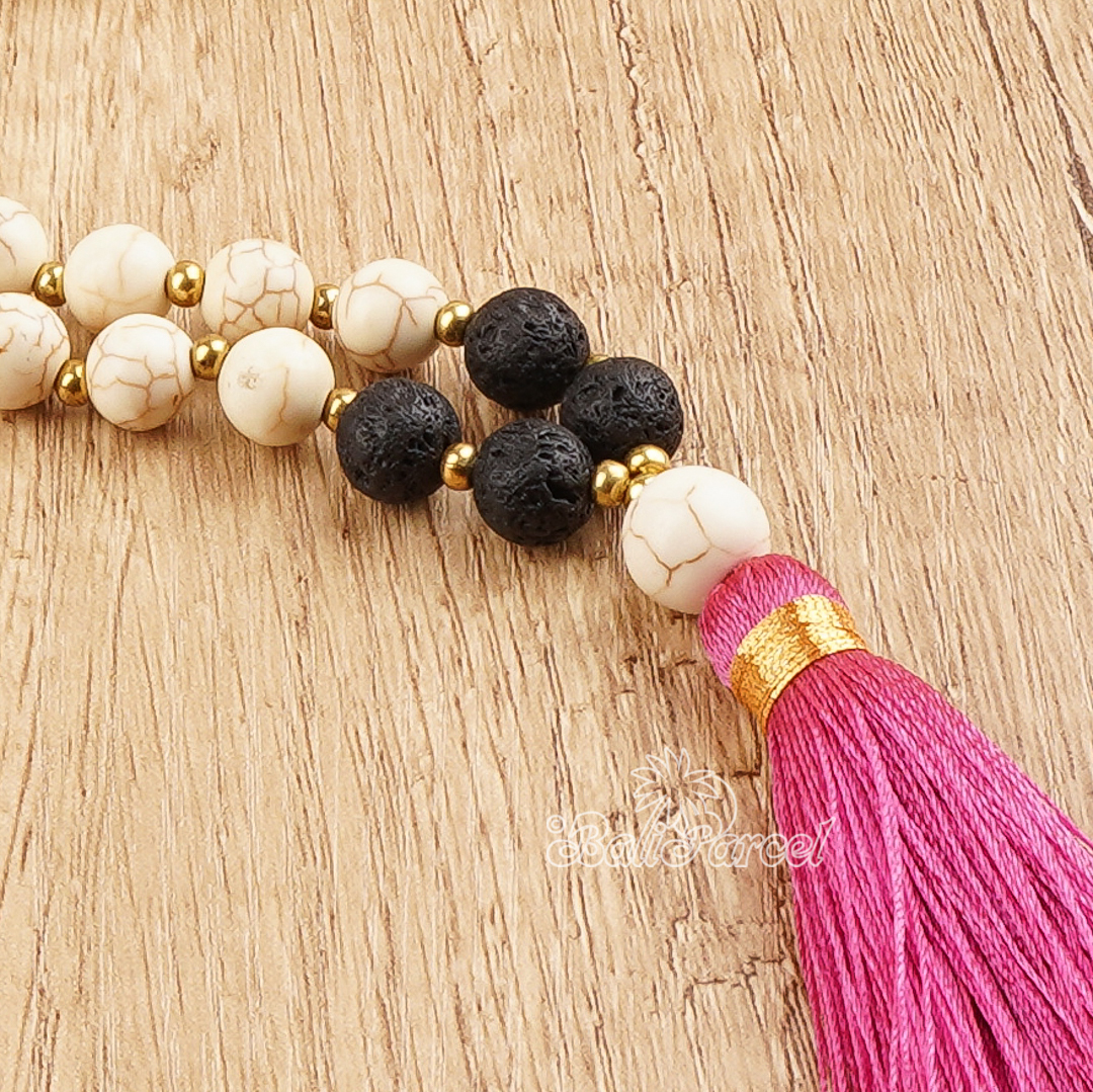 Cream Stone Necklace