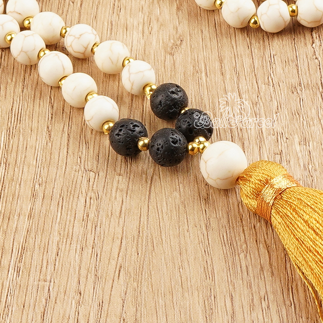 Cream Stone Necklace