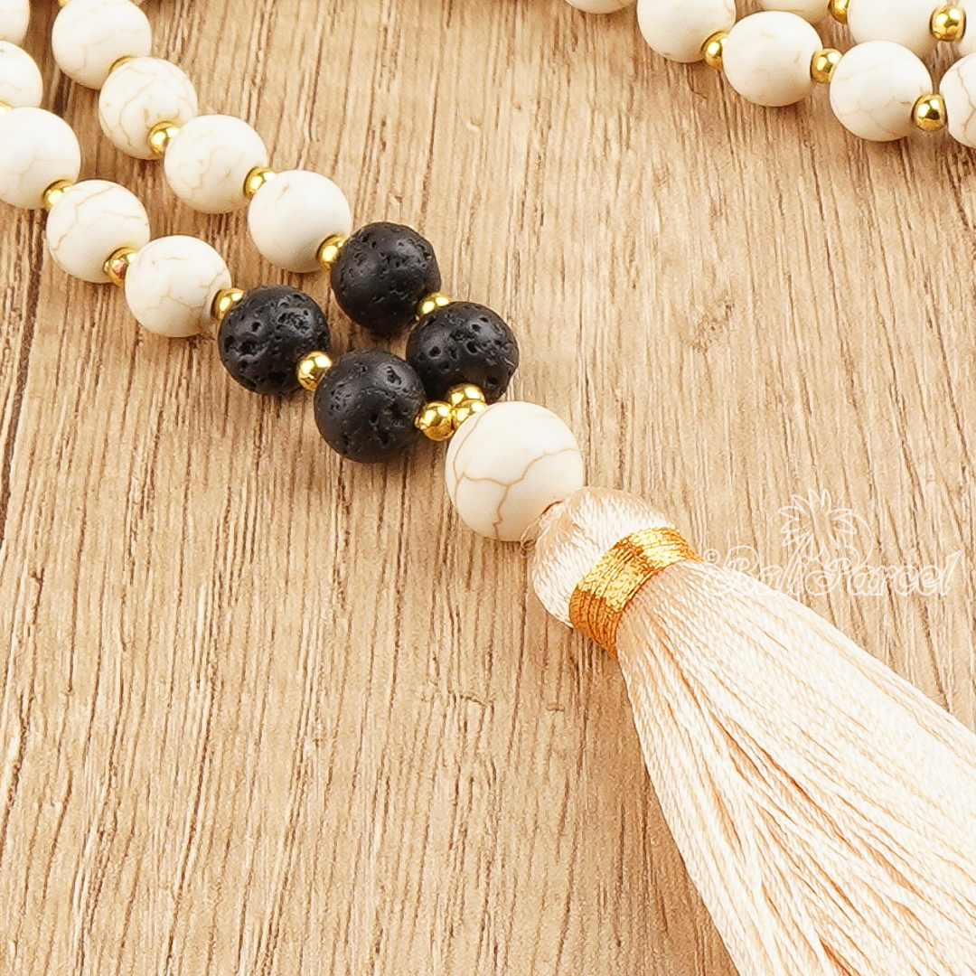 Cream Stone Necklace
