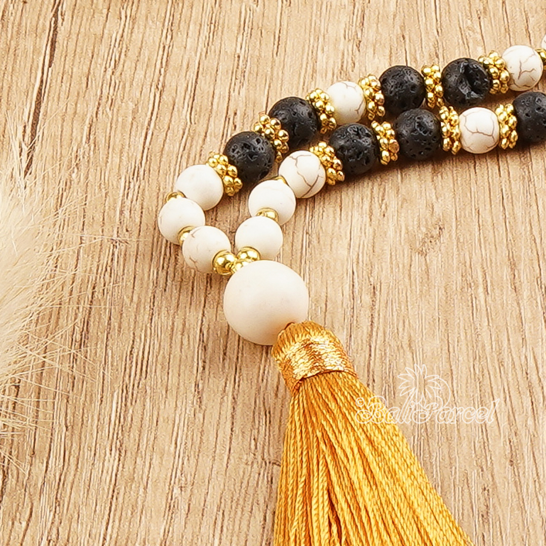 Cream Stone Necklace