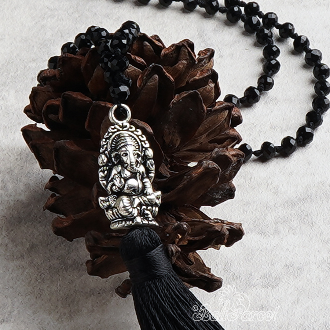 Crystal Beads With Tassel Necklace