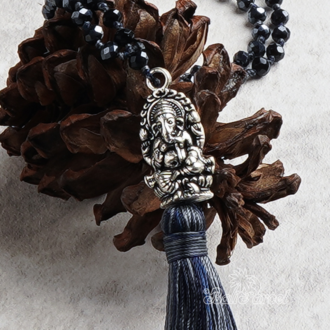 Crystal Beads With Tassel Necklace