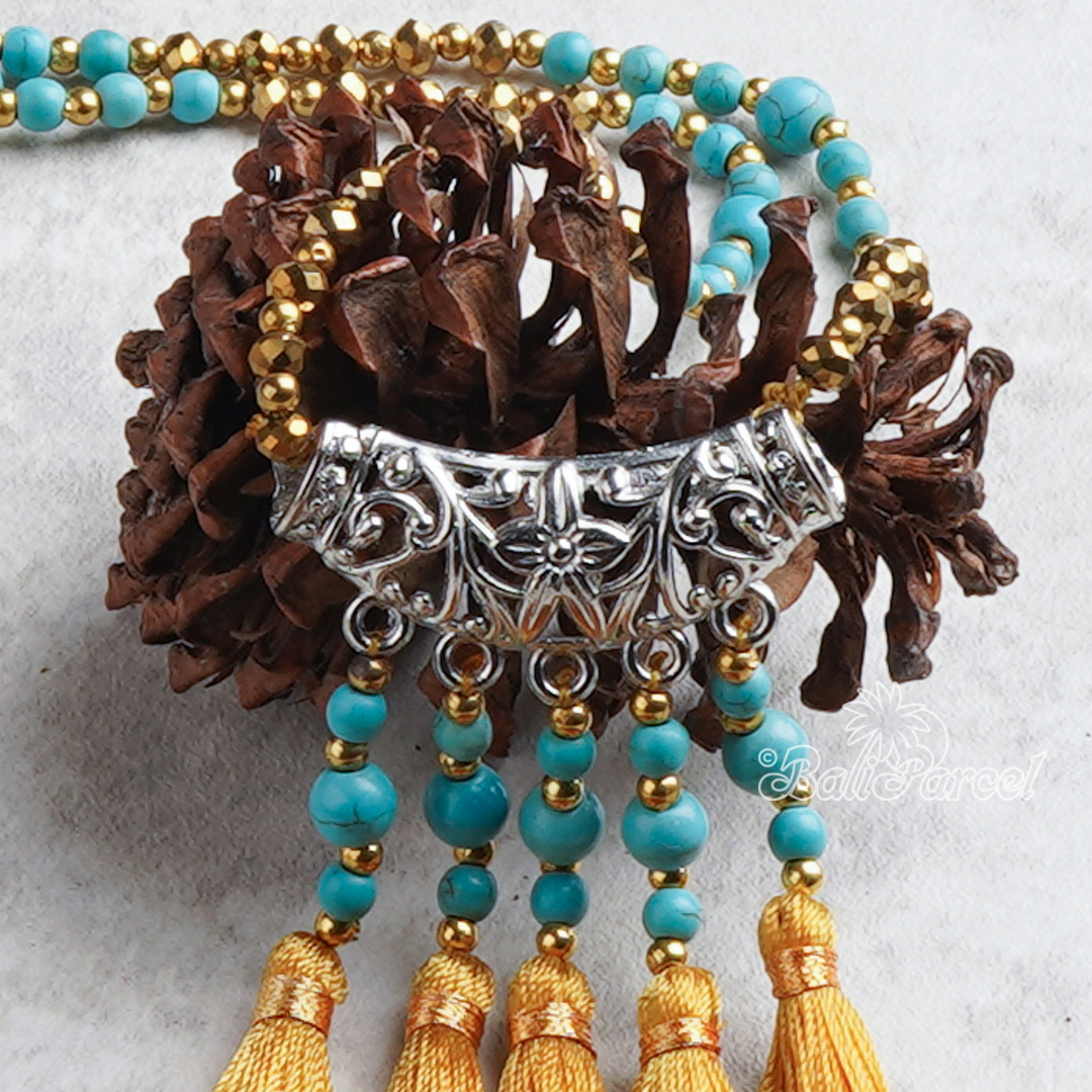 Flower Crystal Beads Necklace