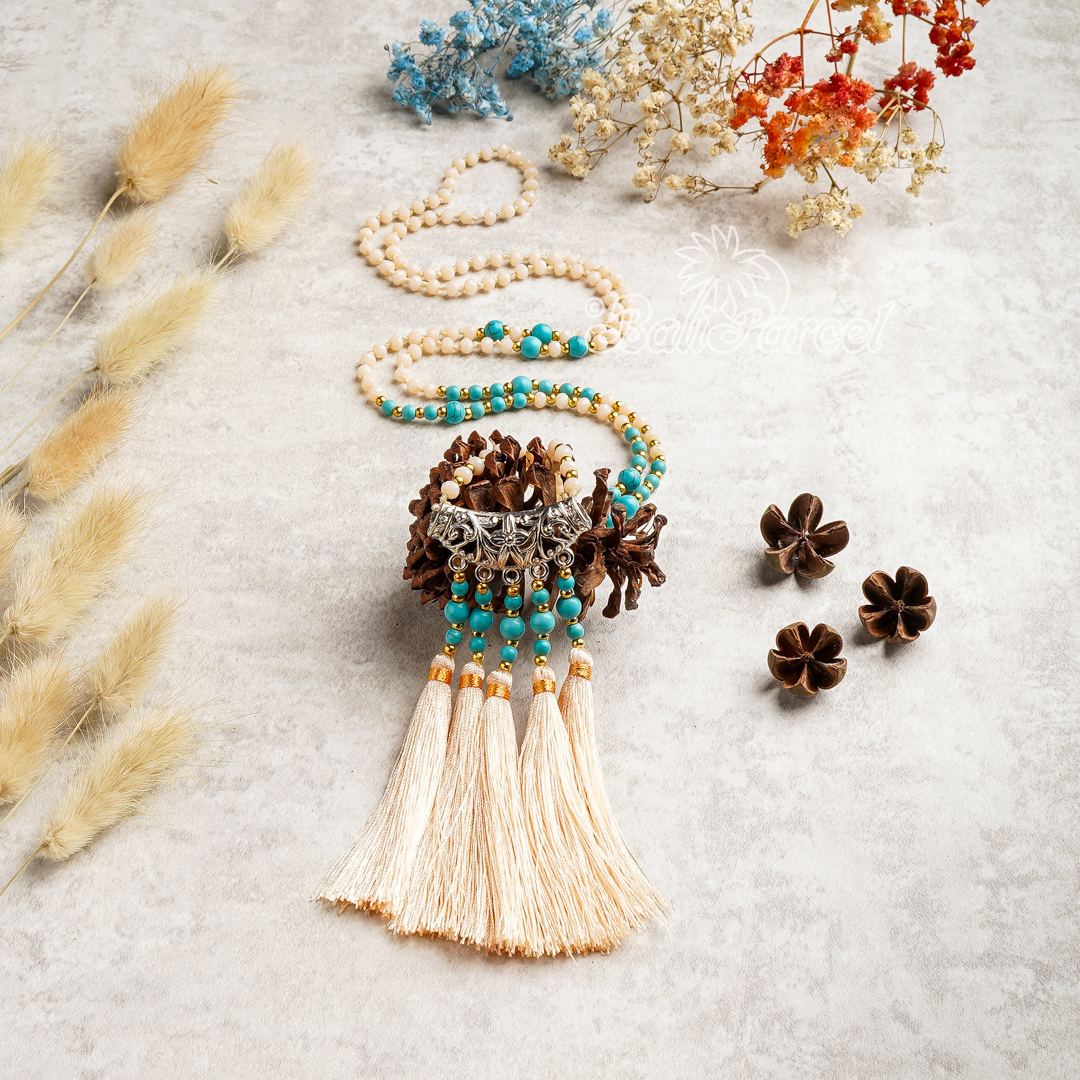 Flower Crystal Beads Necklace
